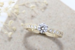 WAXコース 《Option》 Dia1Pic ¥3,850- ミルグレイン2周 ¥8,800-