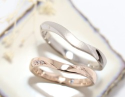 WAXコース 《Option》 Dia1Pic ¥3,850- 艶消し加工 ¥2,200- スターダスト¥5,500-