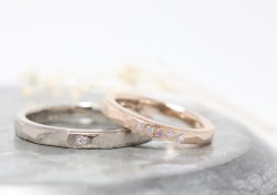 WAXコース《Option》Dia1Pic ¥3,850- Pinkdia¥16,500- ミル打ち加工1周¥4,400-