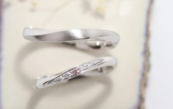 WAXコース《Option》Dia1Pic ¥3,850- Pinkdia1pic¥16,500- 艶消し加工¥2,200-