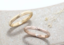 WAXコース《Option》Dia1pic¥3,850- 艶消し加工¥2,200- 八光彫り¥3,300-