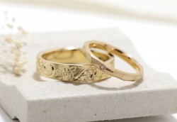 WAXコース
《Option》
Dia1Pic ¥3,850-
艶消し加工 ¥2,200-
彫り模様 ¥16,500-