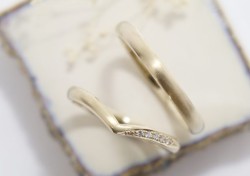 WAXコース 《Option》 Dia1Pic ¥3,850- 艶消し加工 ¥2,200-