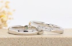 WAXコース《Option》 Dia1Pic ¥3,850- ミル打ち1周¥4,400-