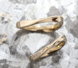 WAXコース《Option》 Dia1Pic ¥3,850- ミル打ち1周 ¥4,400-